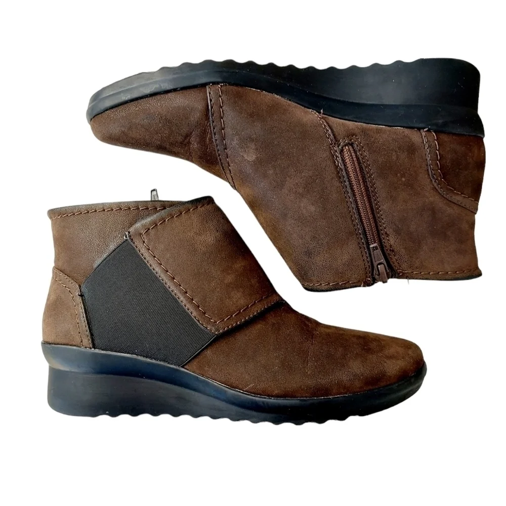 Clarks dark brown